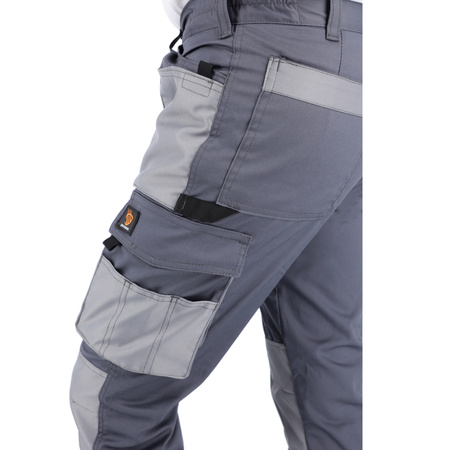 SPODNIE DO PASA PROMAN STRETCH 250 SZARY ROZM. 48